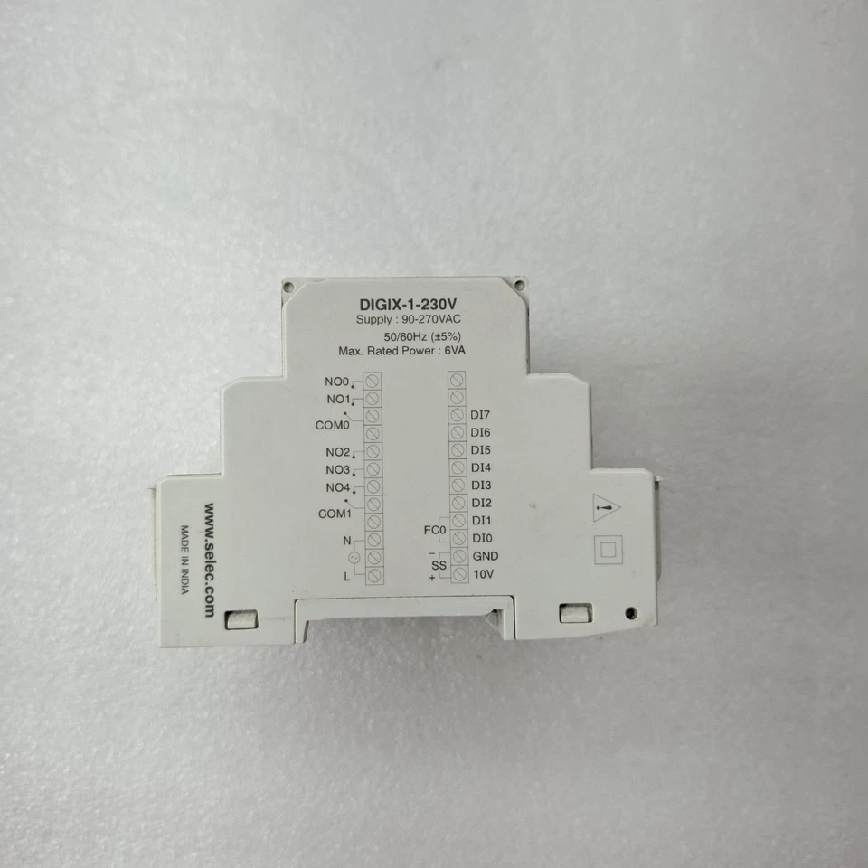 Used Selec DIGIX-1-230V PLC Logic Controller 8 DI 4 DO RS485 230VAC 50/60Hz